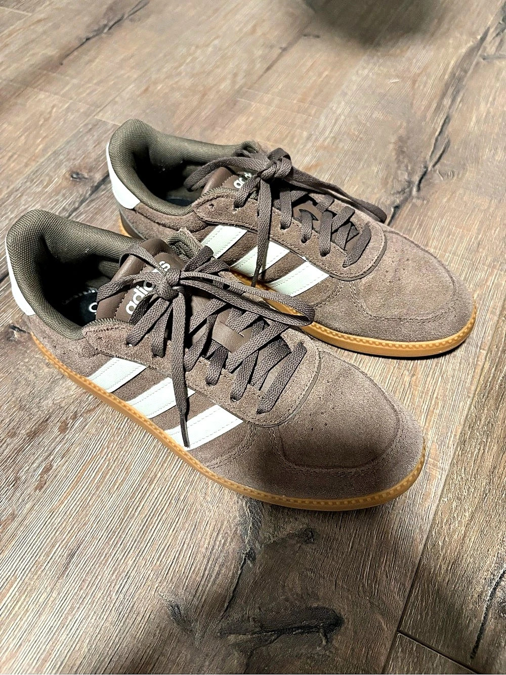 adidas Handball Spezial Brown White Sneakers US 6